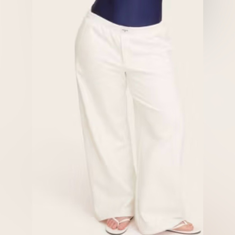 PARKE X Target Women's High-Rise Cream Boxer Sweatpants
